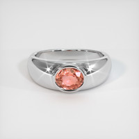 1.17 Ct. Padparadscha Sapphire Ring, 10K White Gold 1