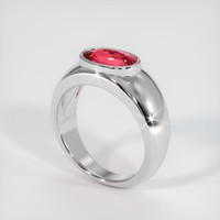 2.50 Ct. Sapphire Ring, 14K White Gold 2
