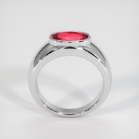 2.50 Ct. Sapphire Ring, 14K White Gold 3
