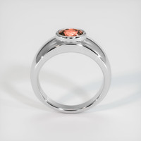 1.12 Ct. Padparadscha Sapphire Ring, 18K White Gold 3