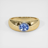 0.90 Ct. Sapphire Ring, 14K White & Yellow 1