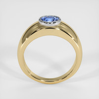 0.90 Ct. Sapphire Ring, 14K White & Yellow 3
