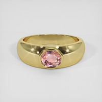 0.89 Ct. Pinkish Brown Tourmaline Ring, 10K Yellow Gold 1