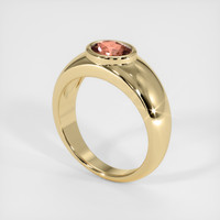 1.17 Ct. Padparadscha Sapphire Ring, 10K Yellow Gold 2