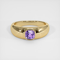 0.83 Ct. Purple Sapphire Ring, 10K Yellow Gold 1