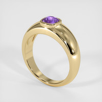 0.83 Ct. Purple Sapphire Ring, 10K Yellow Gold 2