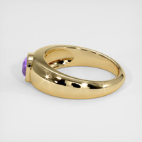 0.83 Ct. Purple Sapphire Ring, 10K Yellow Gold 4