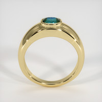 0.90 Ct. Bluish Green Sapphire Ring, 10K Yellow Gold 3