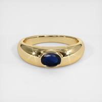 0.89 Ct. Sapphire Ring, 14K Yellow Gold 1