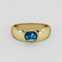 1.61 Ct. Blue Cobalt Spinel Ring, 14K Yellow Gold 1