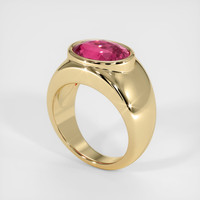4.88 Ct. Pink Sapphire Ring, 14K Yellow Gold 2