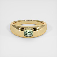 0.41 Ct. Yellowish Green Sapphire Ring, 14K Yellow Gold 1
