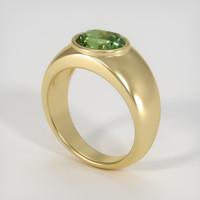 4.95 Ct. Green Sapphire Ring, 14K Yellow Gold 2