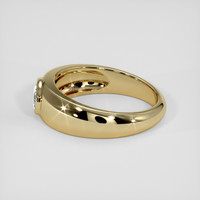 0.78 Ct. Blue Sapphire Ring, 18K Yellow Gold 4