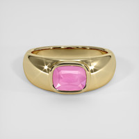 1.60 Ct. Pink Spinel Ring, 18K Yellow Gold 1