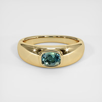 0.65 Ct. Sapphire Ring, 18K Yellow Gold 1