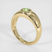 0.58 Ct. Sapphire Ring, 18K Yellow Gold 2