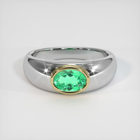 1.28 Ct. Gemstone Ring, 18K Yellow & White 1