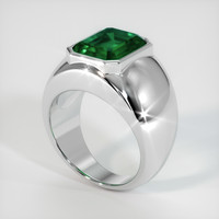 4.25 Ct. Emerald Ring, Platinum 950 2