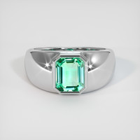 1.59 Ct. Emerald Ring, Platinum 950 1