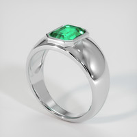 1.59 Ct. Emerald Ring, Platinum 950 2