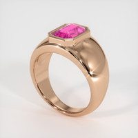 2.03 Ct. Pink Sapphire Ring, 14K Rose Gold 2