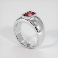 2.04 Ct. Brownish Pink Tourmaline Ring, 10K White Gold 2