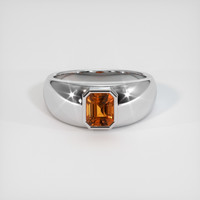 1.45 Ct. Orange Garnet Ring, 10K White Gold 1