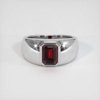 2.28 Ct. Red Garnet Ring, 10K White Gold 1