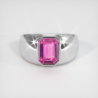 2.03 Ct. Pink Sapphire Ring, 14K White Gold 1