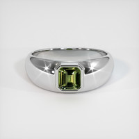 0.60 Ct. Sapphire Ring, 14K White Gold 1