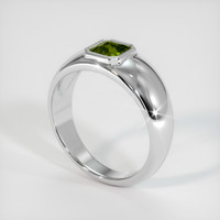0.60 Ct. Sapphire Ring, 14K White Gold 2