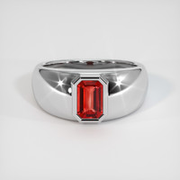 0.66 Ct. Gemstone Ring, 18K White Gold 1