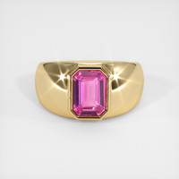 2.03 Ct. Pink Sapphire Ring, 14K Yellow Gold 1