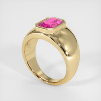2.03 Ct. Pink Sapphire Ring, 14K Yellow Gold 2