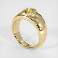 0.91 Ct. Yellow Sapphire Ring, 14K Yellow Gold 2