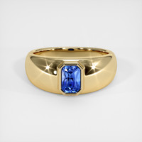 0.69 Ct. Sapphire Ring, 14K Yellow Gold 1