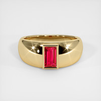 1.09 Ct. Ruby   Ring - 14K Yellow Gold 1