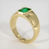 1.19 Ct. Emerald Ring, 18K Yellow Gold 2