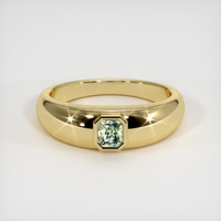 0.85 Ct. Sapphire Ring, 18K Yellow Gold 1
