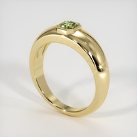 0.85 Ct. Sapphire Ring, 18K Yellow Gold 2