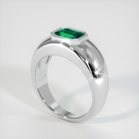 1.18 Ct. Emerald Ring, Platinum 950 2