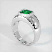 1.38 Ct. Emerald   Ring, Platinum 950 2