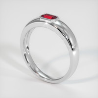 0.71 Ct. Ruby  Ring - Platinum 950