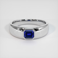 1.00 Ct. Sapphire Ring, Platinum 950 1