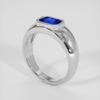 2.57 Ct. Blue Sapphire Ring, Platinum 950 2