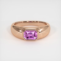 0.84 Ct. Sapphire Ring, 14K Rose Gold 1