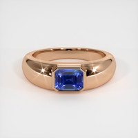 1.35 Ct. Sapphire Ring, 18K Rose Gold 1