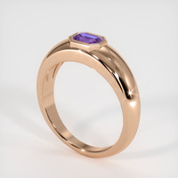 0.64 Ct. Sapphire Ring, 18K Rose Gold 2