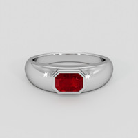 0.93 Ct. Ruby Ring, Silver 1